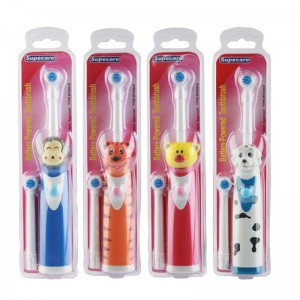 Elektrinis dantų šepetėlis kūdikiams ir vaikams "Žvėreliai"