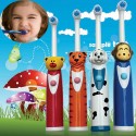 Elektrinis dantų šepetėlis kūdikiams ir vaikams "Žvėreliai"