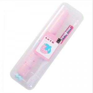 Elektrinis dantų šepetėlis kūdikiams ir vaikams "Rožinis"