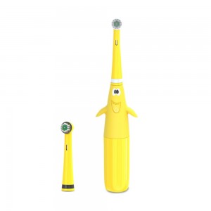 Elektrinis dantų šepetėlis kūdikiams ir vaikams "Puikusis geltonasis"