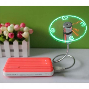 USB laikrodis "Neoninis vėjo malūnas"