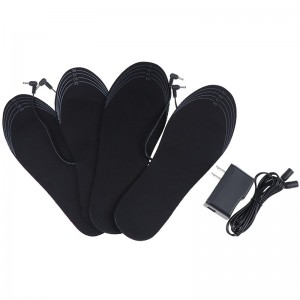 Šildantys vidiniai batų padai "Juodoji elegancija 3" (USB, įkroviklis)