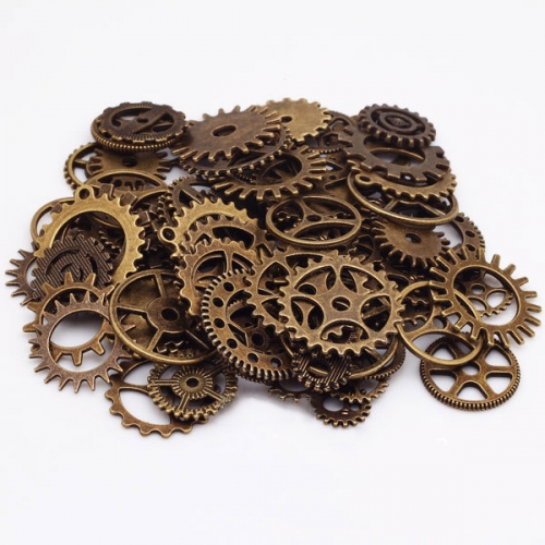 Dekoratyviniai laikrodžių puošybos elementai "Senovės elegancija" (bronzos spalvos)