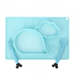 Vaikiškas silikoninis pietų padėkliukas "Premium 10"