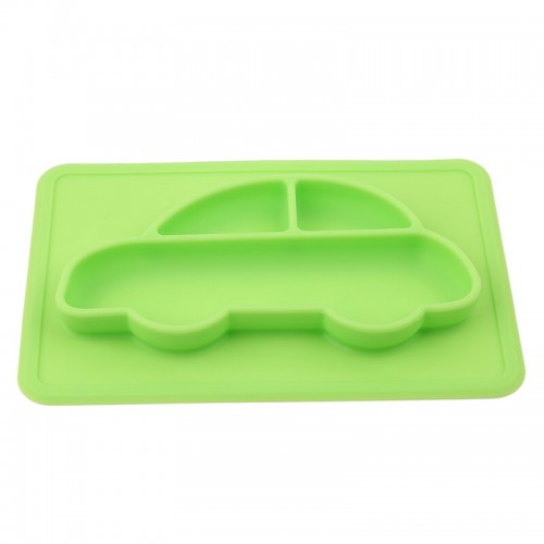 Vaikiškas silikoninis pietų padėkliukas "Puikusis automobiliukas 2"