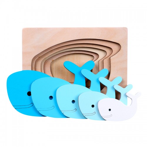 Lavinamoji dėlionė "Sudėliok banginukus"