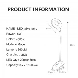 Stalinė nešiojama LED lempa "Deluxe"