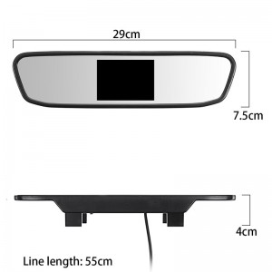 Automobilio parkavimo sistema "Luxury Pro 14" (4.3" LCD)