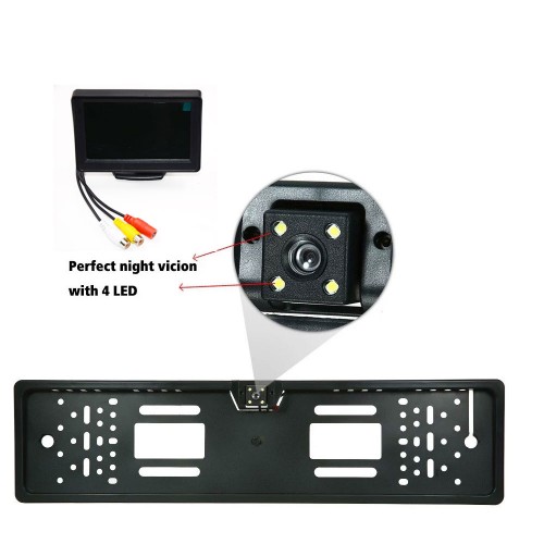 Galinio vaizdo kamera automobiliui "Luxury Pro Plus" (4 LED)