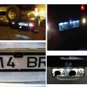 Galinio vaizdo kamera automobiliui "Deluxe Pro Light" (16 LED)