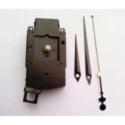 Sieninio laikrodžio mechanizmas "Gegutė su kardais ir alebarda" (18 mm ašis)