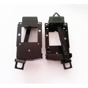 Sieninio laikrodžio mechanizmas "Gegutė su kardais ir alebarda" (18 mm ašis)