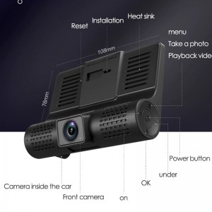 Vaizdo registratorius automobiliui "Excalibur Deluxe 9" (1080P)