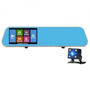 Automobilinis veidrodis su stebėjimo kamera "Stiliaus elegancija 3" (1080p)