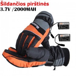 Elektroninės šildančios pirštinės "Šildanti erdvė 2" (įkraunamos baterijos)