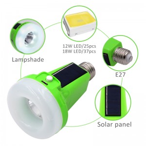 Saulės energija įkraunamas šviestuvas "Green Pro" (12 W)