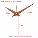 Sieninio laikrodžio mechanizmas "Auksinis šampanas" (15mm ašis)