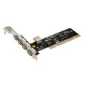 USB 5 lizdų PCI vidinis šakotuvas