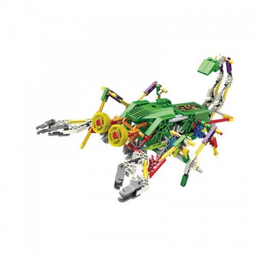 Elektronis robotas - surenkamas vaikiškas konstruktorius "Robotų pasaulis" (vaiko lavinimas, lengvai surenkamas)