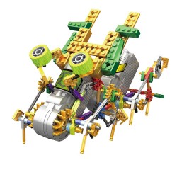 Elektronis robotas - surenkamas vaikiškas konstruktorius "Robotų pasaulis" (vaiko lavinimas, lengvai surenkamas)