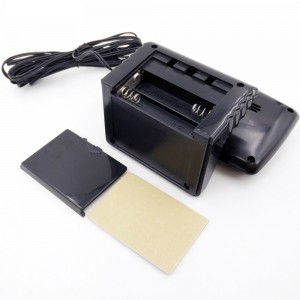 Automobilio LCD laikrodis - termometras "Profesionalas 2"