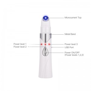 Elektroninis veido ir paakių masažuoklis "Luxury Beauty Blue"