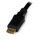 HDMI MINI male į VGA HD - 15 female video jungtis