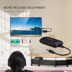 Bluetooth 4.2 siųstuvas imtuvas "Perfect Sound 13" (Wireless USB AUX Bluetooth)