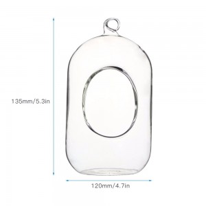 Stiklinė vaza "Puikioji elegancija" (13,5 x 12 cm)