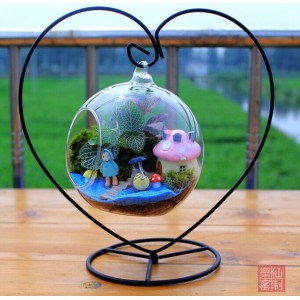 Stiklinė vaza su stovu "Puikusis burbulas 3"