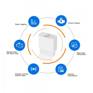 Diagnostikos adapteris automobiliui "Progresas" (OBD II