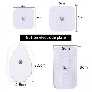 Silikono gelio elektrodai "ProTraining" (4.6 x 7.4 cm, 10 vnt.)