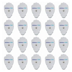 Silikono gelio elektrodai "BesTraining 2" (4.6 x 7.6 cm, 10 vnt.)