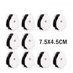 Silikono gelio elektrodai "ProTraining" (4.5 x 7.5 cm, 10 vnt.)