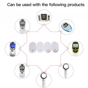 Silikono gelio elektrodai "ProTraining 8" (4.4 x 6.8 cm, 20 vnt.)