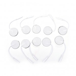 Silikono gelio elektrodai "ProTraining Deluxe" (3.5 x 3.5 cm, 10 vnt.)