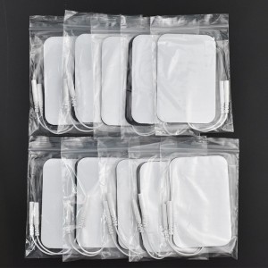 Silikono gelio elektrodai "ProTraining Deluxe 10" (5 x 9 cm, 20 vnt.)