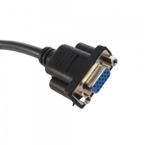 HDMI male į VGA HD - 15 female video jungtis