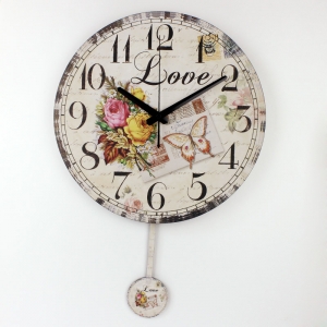 Sieninis laikrodis "Meilė 4" (su švytuokle)