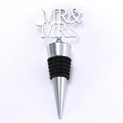 Šampano ir vyno butelio kamštis "Premium Deluxe Mr & Mrs"
