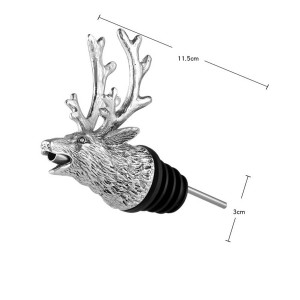 Šampano ir vyno butelio kamštis "Premium Silver Elk 2"