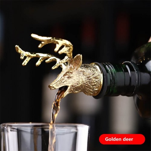 Šampano ir vyno butelio kamštis "Premium Gold Elk"