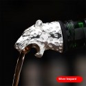 Šampano ir vyno butelio kamštis "Premium Silver Leopard"