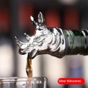 Šampano ir vyno butelio kamštis "Premium Silver Rhinoceros"
