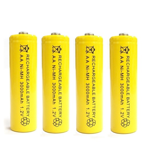 4 įkraunamos 1800mAh AAA baterijos