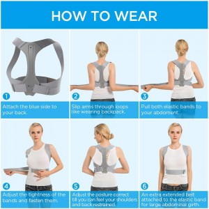 Universalus ortopedinis laikysenos koreguoklis "Puiki laikysena 16"