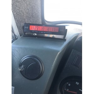 Automobilio LCD laikrodis - termometras "Tikslumas 5"