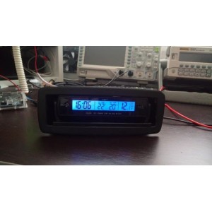 Automobilio LCD laikrodis - termometras "Tikslumas 5"