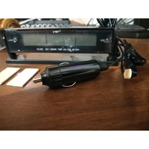 Automobilio LCD laikrodis - termometras "Tikslumas 5"