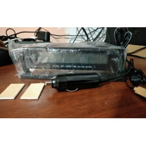 Automobilio LCD laikrodis - termometras "Tikslumas 5"